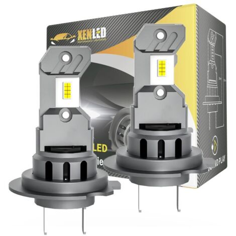 2x ampoules H7 LED Tiny BOOST series 3500Lms réels 30W CANBUS - XENLED - voiture moto - ratio 1:1 - plug&play