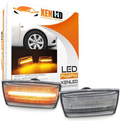 2x Clignotants LED Opel Corsa D, Astra H/J, Adam, Meriva, Zafira, Insignia et Chevrolet Cruze Aveo, Orlando - Version Claire (1/5)