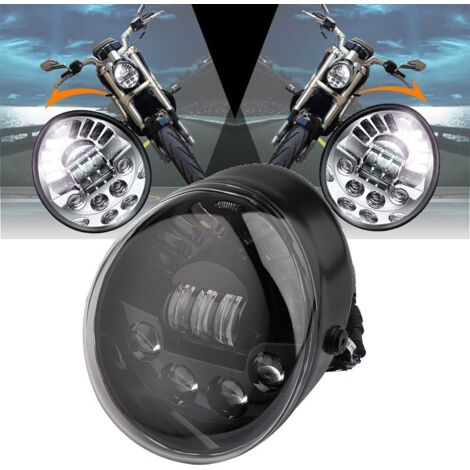 Optique Full LED ADAPTATIVE Harley Davidson V-ROD à partir de 2002 - NOIR - 60W - 3450Lms