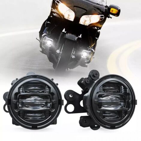 Kit feux additionnels LED Honda GL 1800 Goldwing 2012-2017 - 6500K - 54W - Homologué - NOIR (1/5)