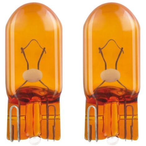 2 x ampoules de clignotant WY5W - Ergots T10