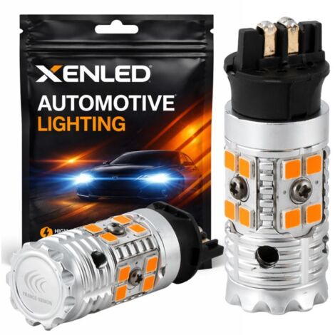 2x Ampoules XENLED V2.0 16 LED SSMG - PWY24W - CANBUS Performance - Clignotant LED orange (1/5)