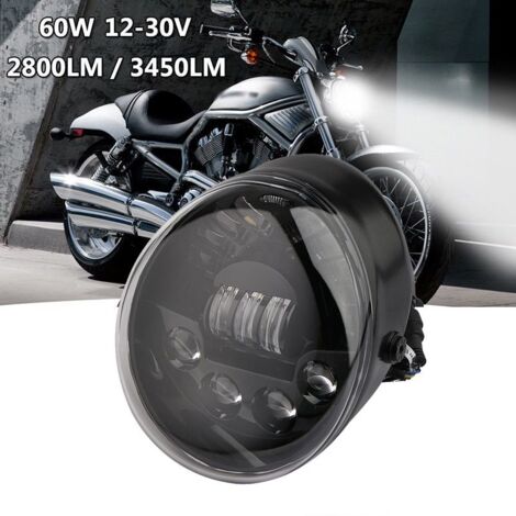 Optique Full LED Harley Davidson V-ROD à partir de 2002 - NOIR - 60W - 3450Lms