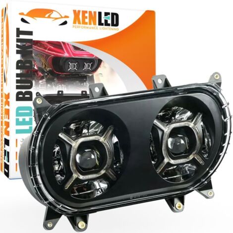 Double Optiques Full LED Road Glide Harley Davidson FLTRX - XENLED - 124W - 6500Lms - 5.75