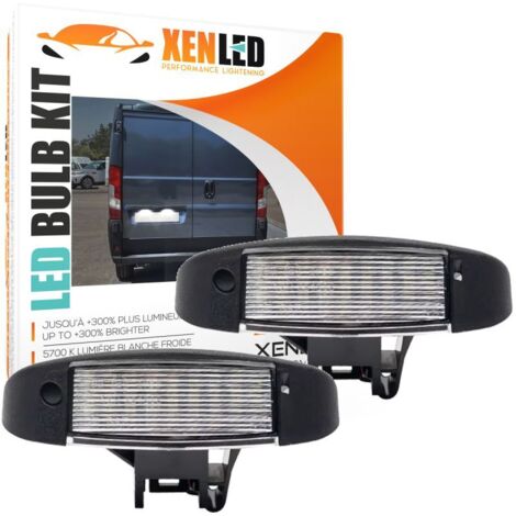 Pack de 2 modules led plaque immatriculation arrière Fiat Ducato / Citroën Jumpy & Jumper / Peugeot Boxer & Expert Canbus (1/5)