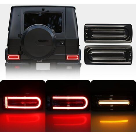 Feux Arrière Full LED Rouge – Mercedes Classe G W463 – Style G63 AMG – Plug&Play - Droite et Gauche