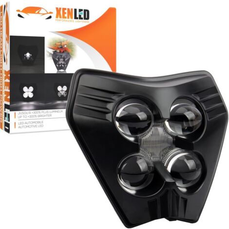 Phare LED XenLED - KTM EXC-F / XC / XCW / SX / SXF / SXW (125-500) - 2024-2025, 60W & 3958 Lms
