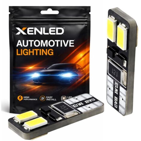 2 x AMPOULES 4 LEDS SMD CANBUS - T10 W5W 12V - haute intensité sans erreur au tableau de bord (1/5)