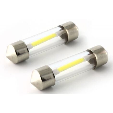 2 x ampoules LED 6V C5W C7W - Filament COB - Ampoule pour voiture ancienne - Old