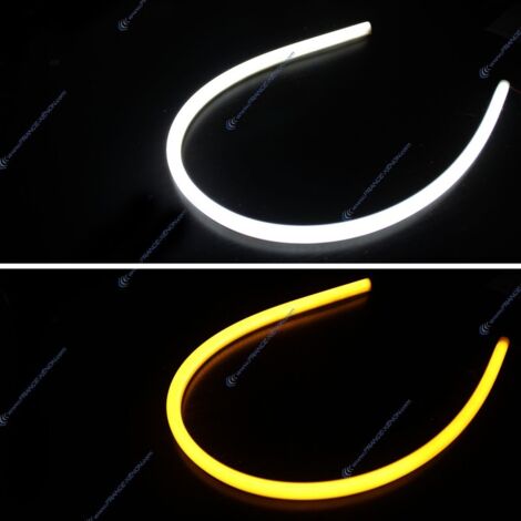 Bande DUAL LED i8 60 cm - Feux de jour LED Blanc + Orange - 12V