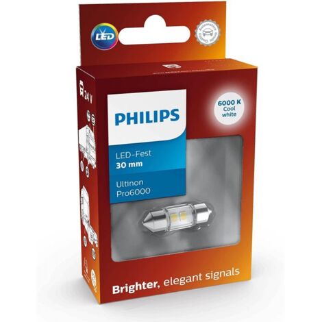 1x LED-Fest 30mm Ultinon Pro6000 24V Philips SI Lampe de signalisation pour poids lourd 24844CU60X1 (1/3)