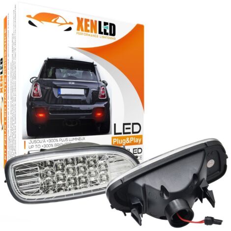 2x Anti-brouillard LED arrière Union Jack Clair - Mini Cooper JCW R56 Hatchback, R57 Convertible, R58 Coupe, R59 Roadster (1/5)