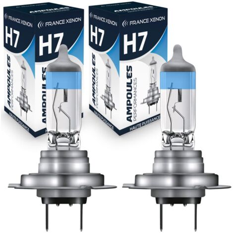 2 x Ampoules H7 55W 12V VISION PLUS RACING +150% - FRANCE-XENON - Halogène puissante