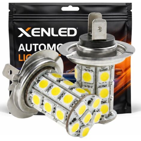 2 x Ampoules H7 LED SMD 27 LED - Lampe de signalisation - 12V