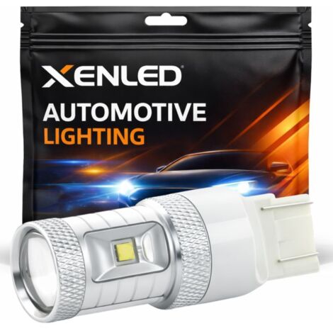 Ampoule LED - 6 LED CREE 30W - W21W - Haut de Gamme - 7440 T20 - Haute puissance - Blanc Pur 5500K (1/4)