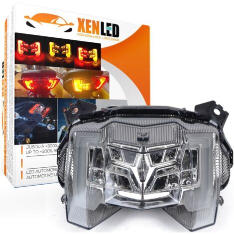 Yamaha Feux arrière LED Yamaha MT09, FZ09, MT-09, FZ-09, MT, FZ 09, 2017 à 2020 Stop/Veilleuses + Clignotants - Homologué (1/5)