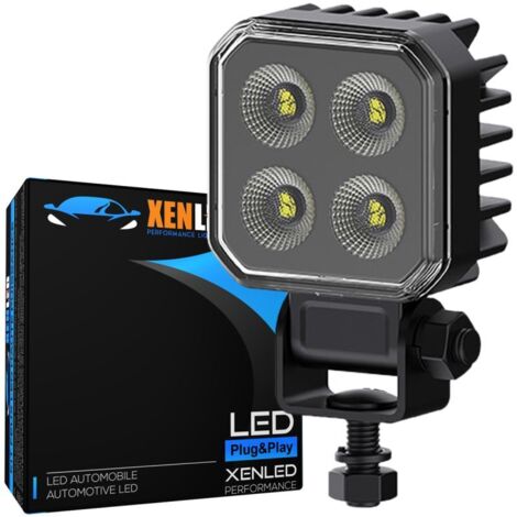 Phare additionnel LED 24W 3520Lms Dark Series 4D Square - XENLED - Éclairage large et puissant Homologué R149 et R10 - LED OSRAM (1/3)