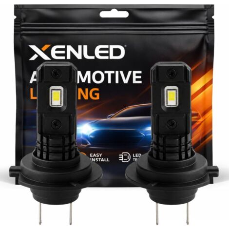 2 x Ampoules LED H7 Black Series 5500K 880Lms - Haut de Gamme - Antibrouillard / Feux de jour (1/5)