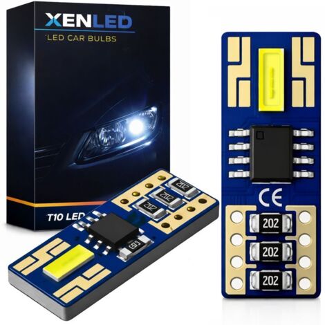 Xenled - 2 Veilleuses LED T10 GRAVITY Haute Performance CANBUS - Ampoules Plug&Play anti-erreur et scintillement (1/4)