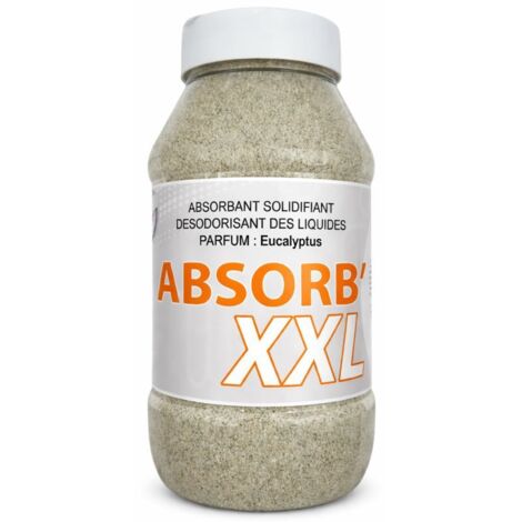 Absorb XXL - Poudre absorbante solidifiante parfumée eucalyptus 820 g - spécial vomi, urine et liquides (1/5)