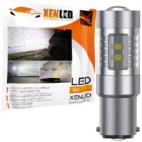 Ampoules 10 LED CREE 50W - P21/5W - Haut de Gamme - Blanc Pur - 12V