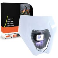 BLOC OPTIQUE LED MOTO Série CV01 - KTM / HUSQVARNA / UNIVERSEL - BLANC