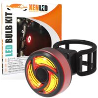 Feu Arrière LED Vélo, Détection de freinage automatique, étanche, 500G - Fixation Cadre