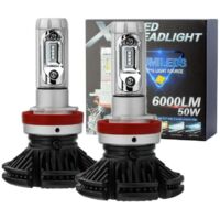 2 x Ampoules H8 LED XT3 50W - 6000Lm - 12V/24V - Lampes LED