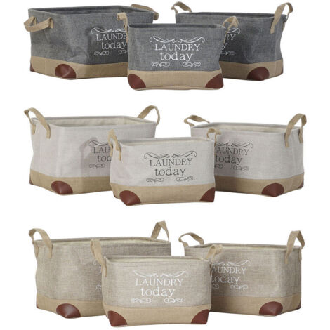 Set de basket DKD Home Decor Polyester (3 pcs) (1/4)
