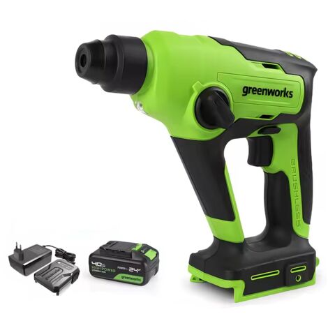 Greenworks 24V Akku-Bohrmaschine 400 Nm, bürstenloser Motor, 2 Gänge, 1 Akku + Schnellladegerät (1/5)