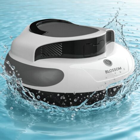 BLOSSOM Robot Pulitore Piscina Senza Fili, 4 Modalità, 90㎡, Autonomia 120min, 5000mAh, per Piscine Interrate  Aspirapiscina Robot