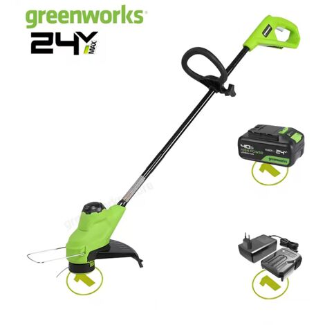 Greenworks Tagliabordi a batteria 24V 4Ah, TORQDRIVE™, per giardino e prato (1/5)