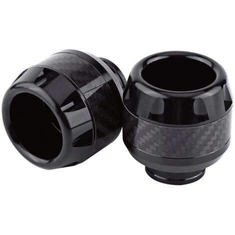 Protecteurs de fourche moto en fibre de carbone - Paire pour protection anti-chute (1/4)