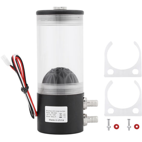 Pompe à eau silencieuse 12V DC 10W 500L/h, refroidisseur pour réservoir et échangeur de chaleur CPU CO2.