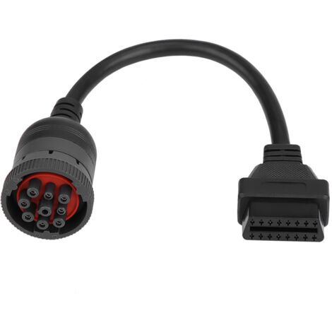 Câble adaptateur OBD2 16 broches vers 9 broches pour outil de diagnostic automobile (1/5)