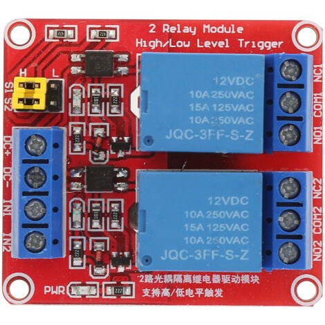 Module Relais 2 Canaux avec Isolation Optocoupleur 12V (1/5)