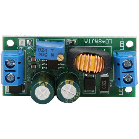 Module LED LD48AJTA 72W - Alimentation DC 6-50V - Régulateur PWM 1-3A - Convertisseur de Courant - Sortie 8-50V 1A - Avec Borne (1/5)