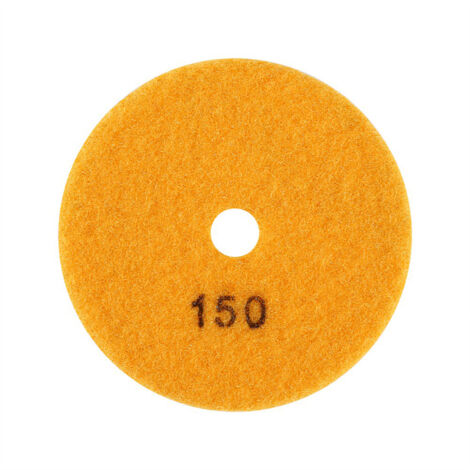 Disque de Polissage Diamant 100mm/4" pour Granit Marbre Pierre (Grain 150) (1/5)