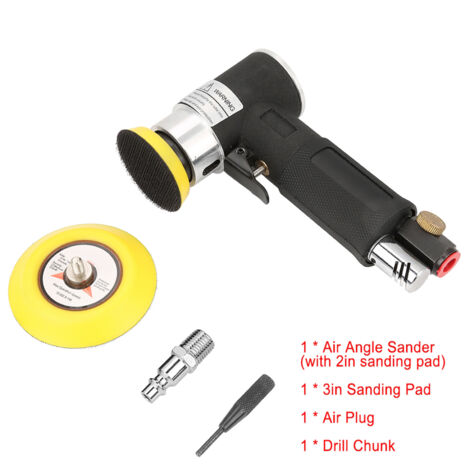 Ponceuse Pneumatique Mini 90° - Machine à Polir et Meuler avec Disques de 2 et 3 Pouces