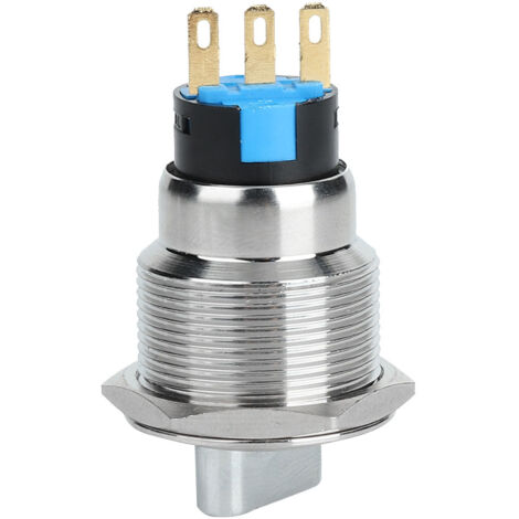 Interrupteur rotatif inoxydable 19mm IP67 (3 broches, 2 positions) (1/5)