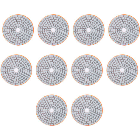 Plaquettes de polissage diamant 3 pouces, grain 300 pour marbre, béton, pierre - Lot de 10 (1/5)