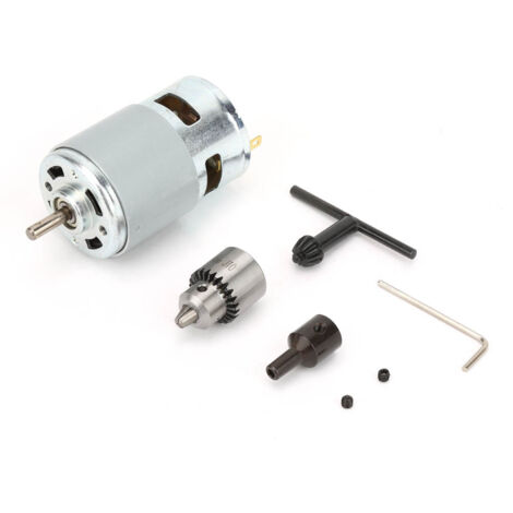 Moteur électrique haute puissance 775 avec ventilateur de refroidissement - 12-30V, couple élevé, arbre à roulements à billes