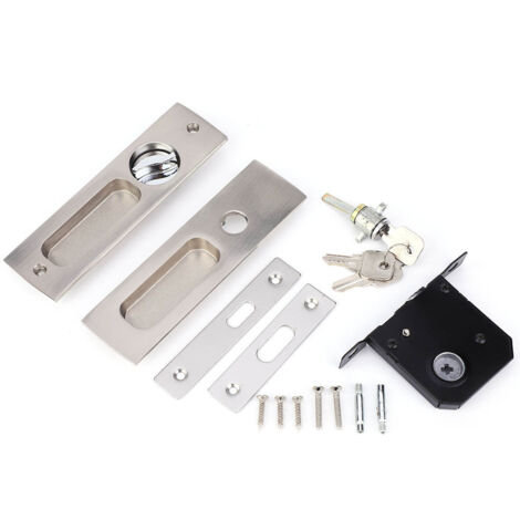 Serrure coulissante invisible - Parfaite pour balcon, salle de bain et placards (1/5)