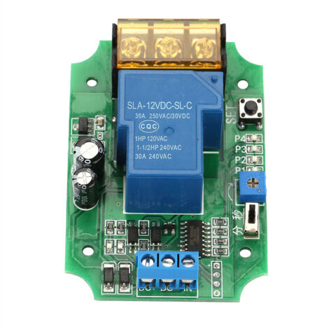 Module Relais 12V Puissant avec Verrouillage Automatique et Temporisation ON/OFF (1/5)