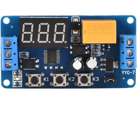Minuterie à relais programmable - Délai réglable 3V à 7.4V pour contrôle automatique (1/5)