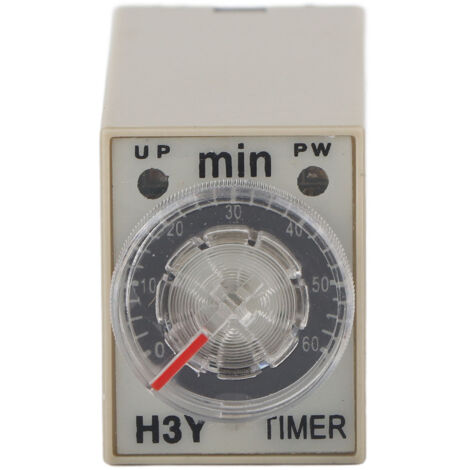 Relais temporisateur 8 broches - Délai réglable 0-60 min - 5A - Usage polyvalent (1/5)