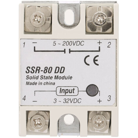 Relais statique industriel SSR80DD 80A, 332-5200 VDC (1/5)