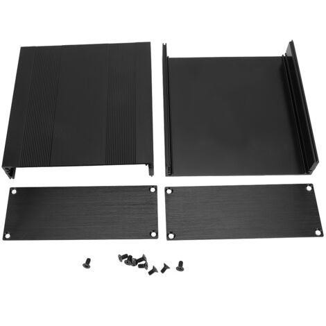 Boîtier Aluminium Noir pour Projets Électroniques DIY - 150x80x50 mm (1/5)