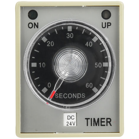 Relais Temporisateur 8 Broches 24V DC - Temporisation 60 Secondes - Montage Rail DIN (1/5)