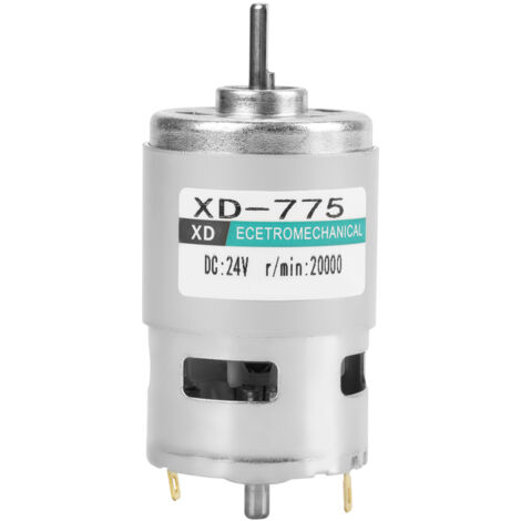 Moteur à courant continu sans balais 24V XD-775 - 20000 tr/min, silencieux et haute vitesse